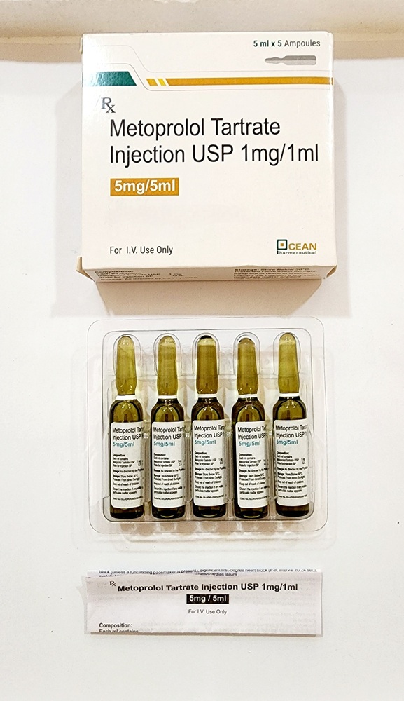 Metoprolol Tartrate Injection 5mg/5ml