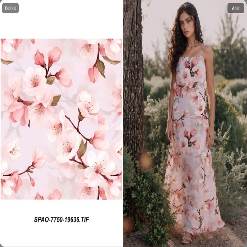 Floral Cotton Digital Printed Fabric