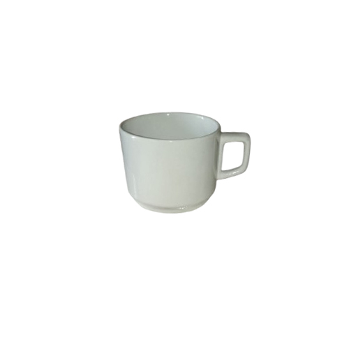 Plain White Bone China Tea Cup Set - Color: Different Available