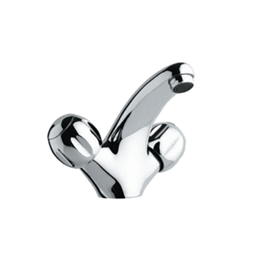 Cqt-Chr-23167B  Central Hole Basin Mixer - Color: Silver