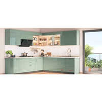 L Shaped Designer Modular Kitchen
