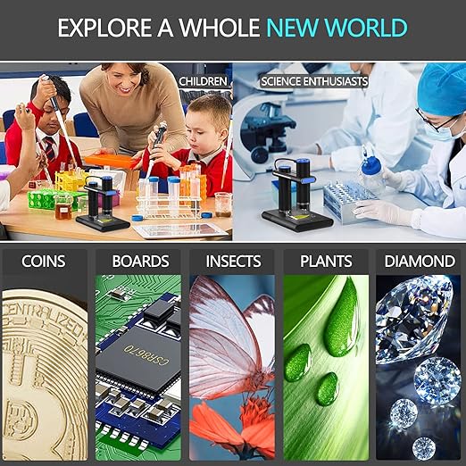 Wi-fi Digital Microscope - Color: Black