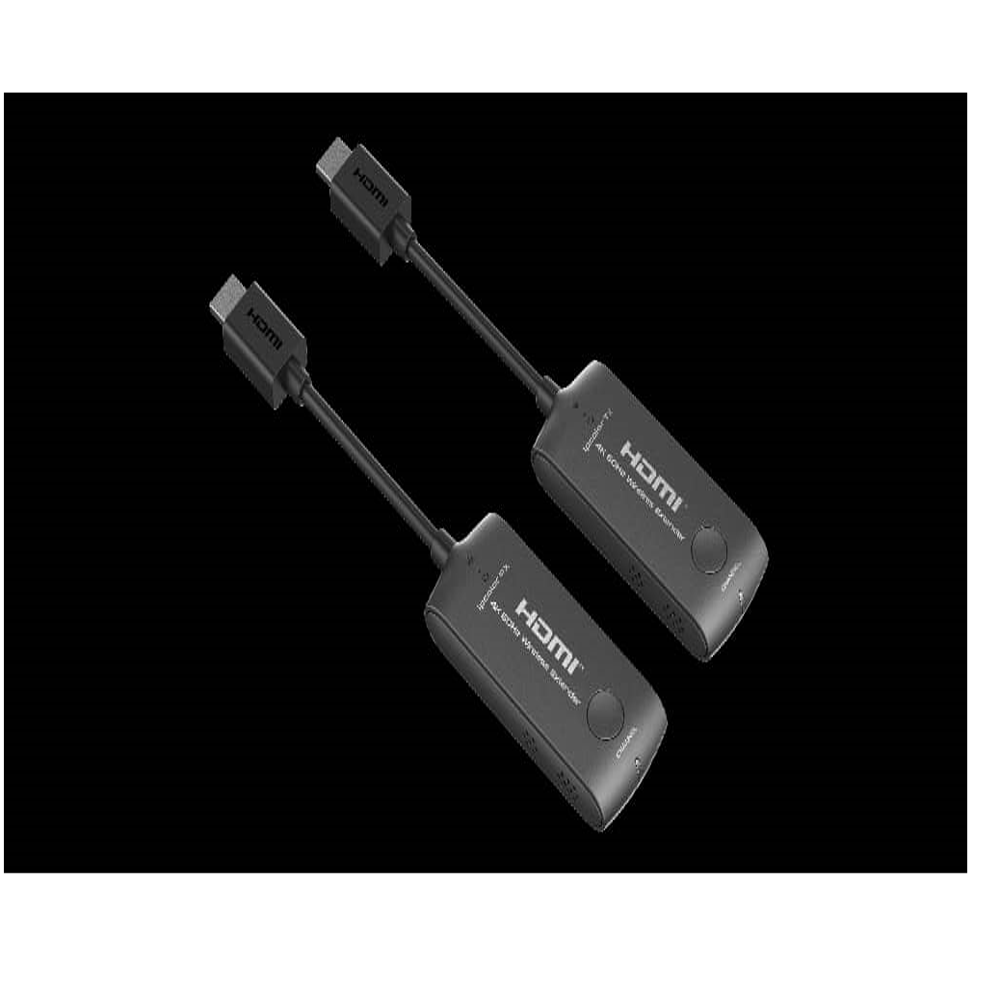 4k 60hz Hdmi Wireless Extender - Color: Black