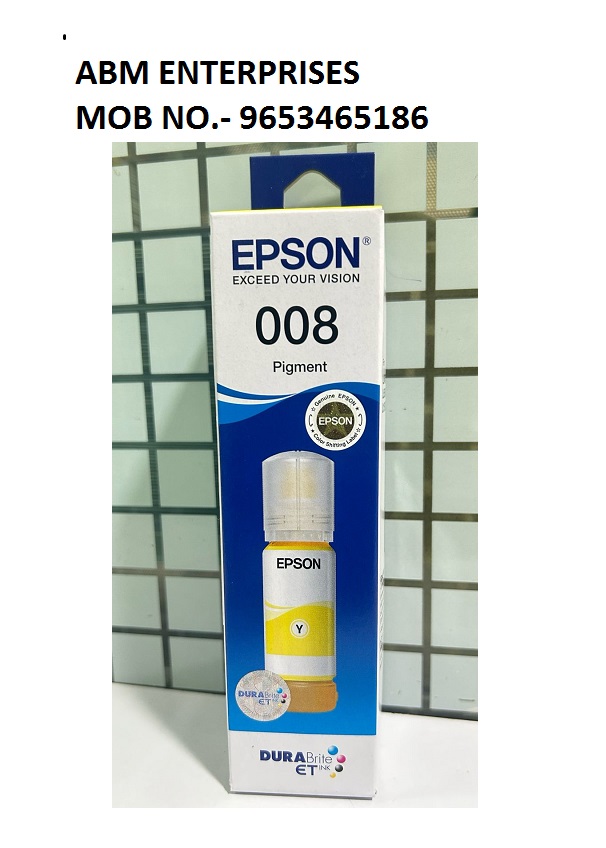 Epson 008 Yellow Ink Bottle, 70ml