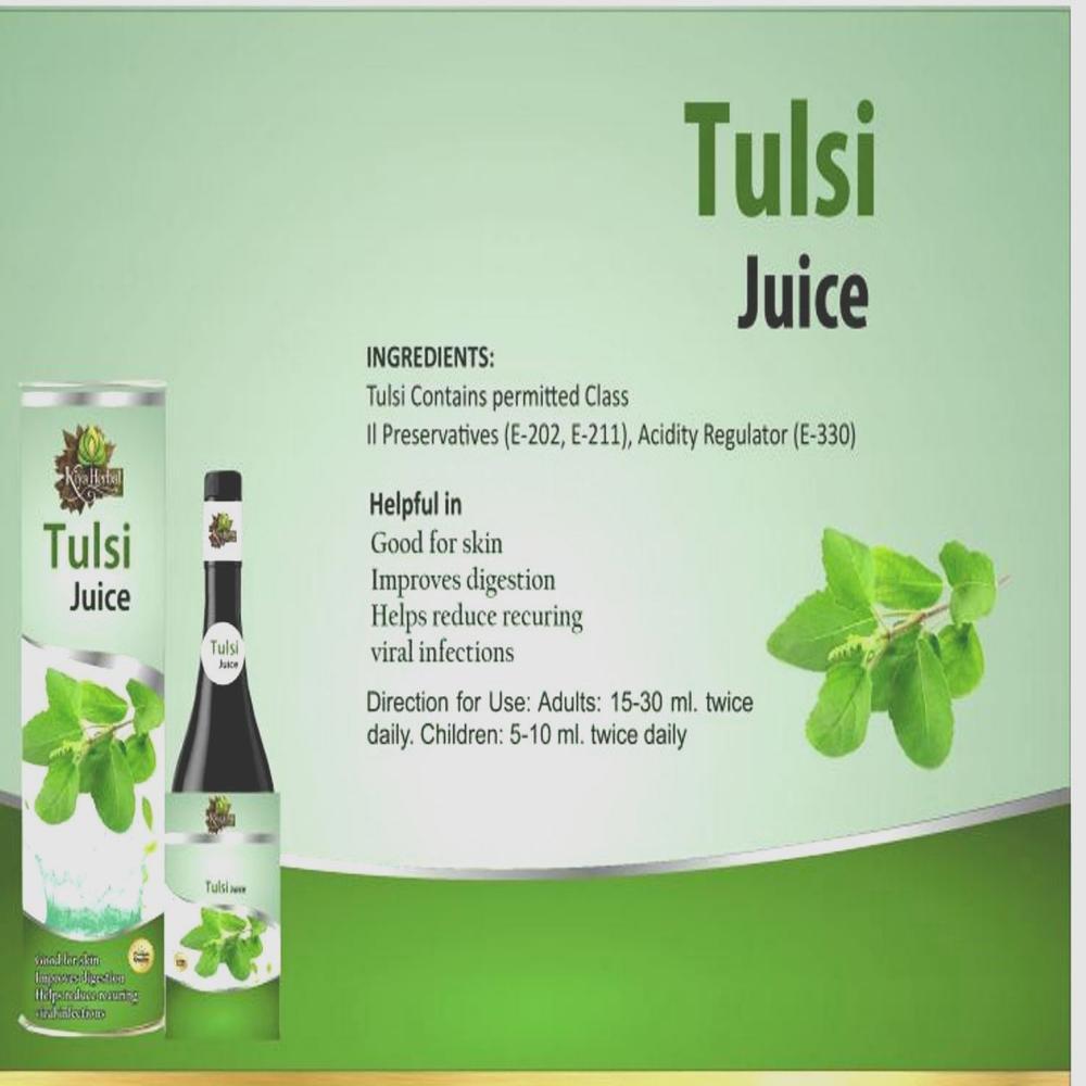 Natural Tulsi Juice Bulk 1000ml - Direction: Twice A Day Morning And Evening
