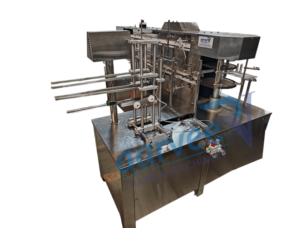 Semi-automatic Linear Vertical Cartoning Machine 4-operators - Application: Pharmaceuticals