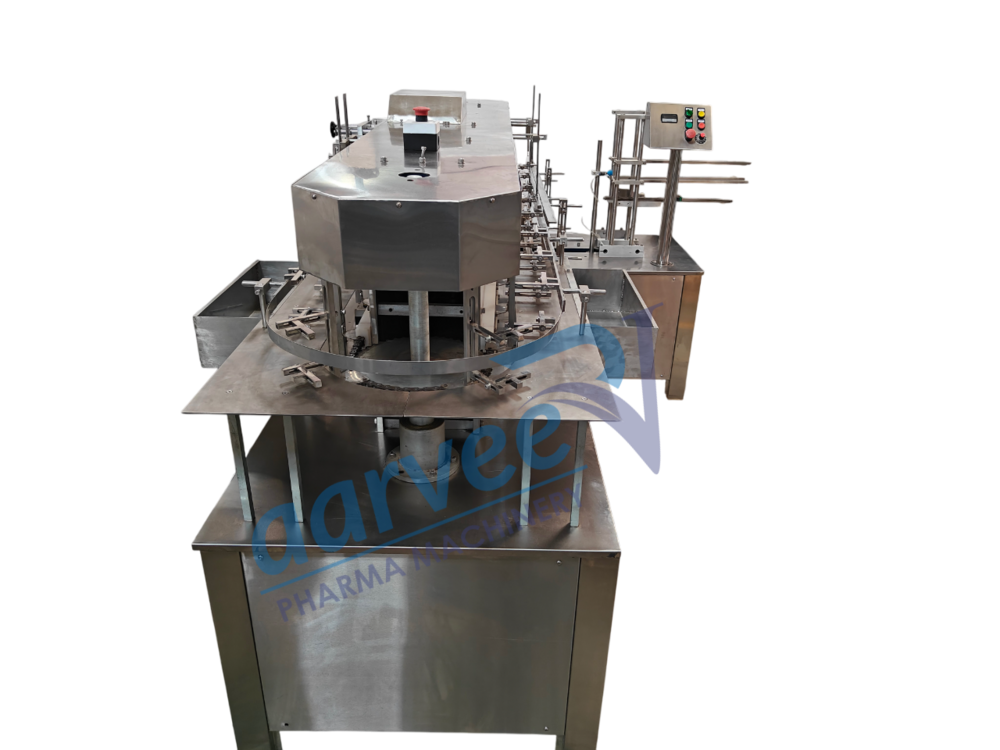 Semi-automatic Linear Vertical Cartoning Machine 4-operators - Application: Pharmaceuticals