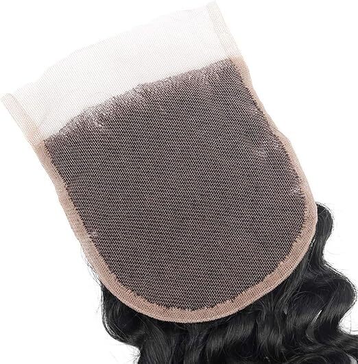 4x 4 Deep Wave Brazilian Virgin Human Hair 130% Density Lace Closure Natural Colour Hair