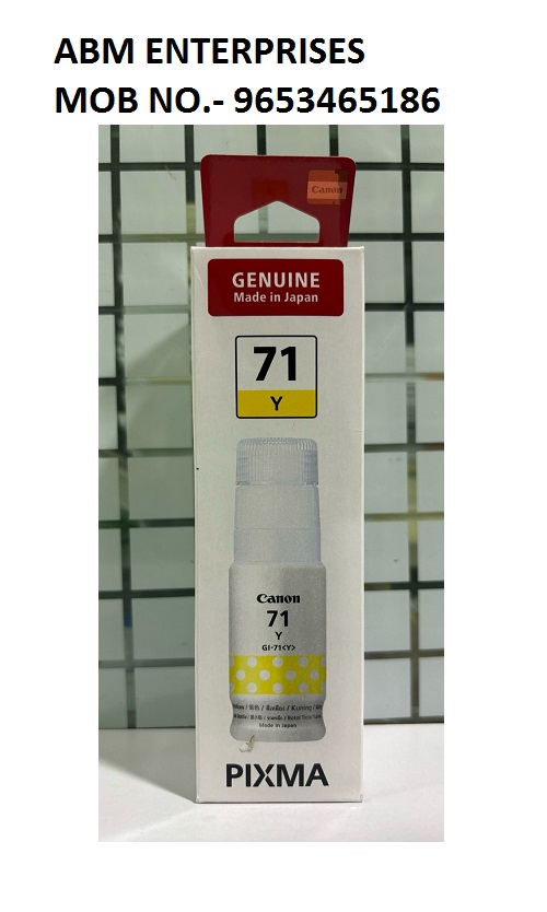 Canon Pixma 71 Yellow Ink Bottle