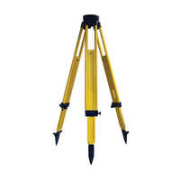 Wooden Tripod Stand - Color: Yellow