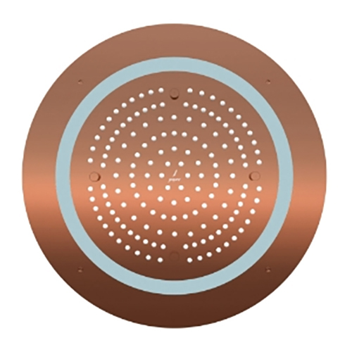 Round Shape Blush Gold Pvd Duoflo Shower - Feature: Easy To Use