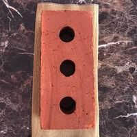 Extruded Brick (3 Holes) - Color: Red