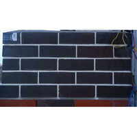 Black Brick Tile For Wall - Color: Browns / Tans