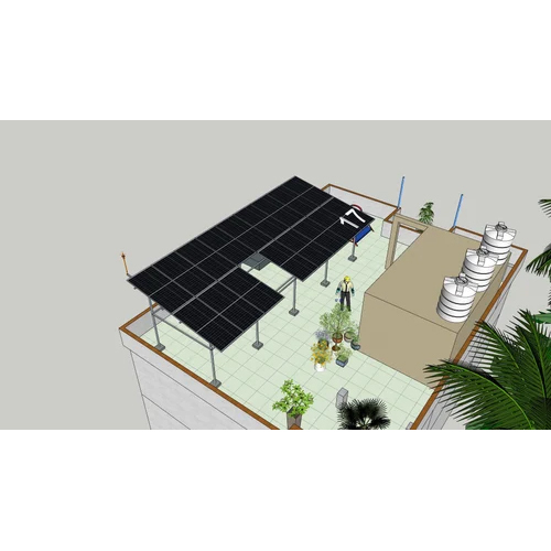 9.18 Kw To 9.20Kw Rooftop Solar Power Panel - Material: Amorphous Silicon