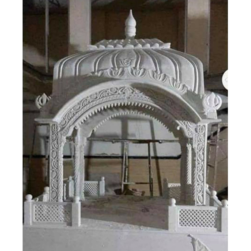 Marble Baba Saheb Palki - Color: White