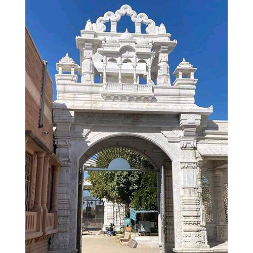 Marble Entry Gate - Color: White