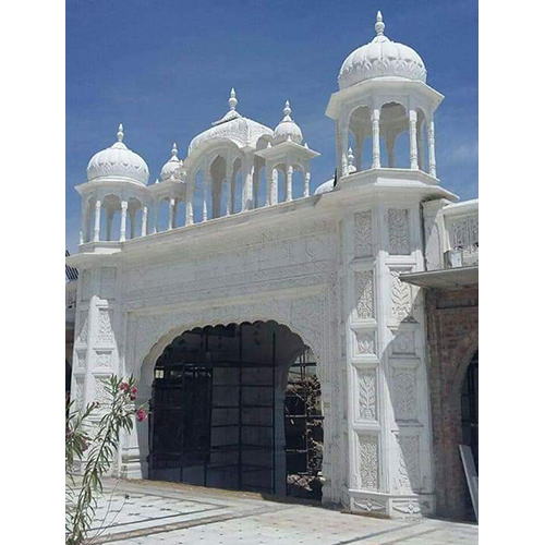 Marble Entry Gate - Color: White