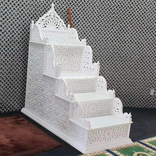 White Marble Masjid Mimber