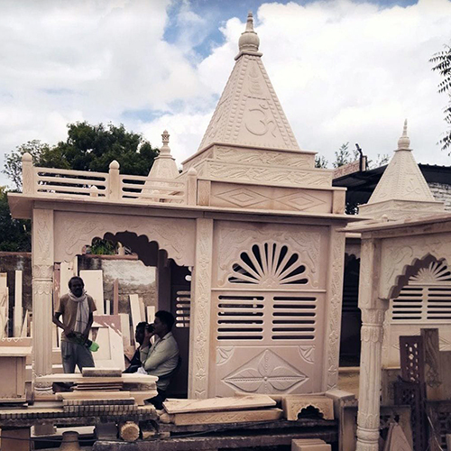 Stone Outdoor Temple - Color: White