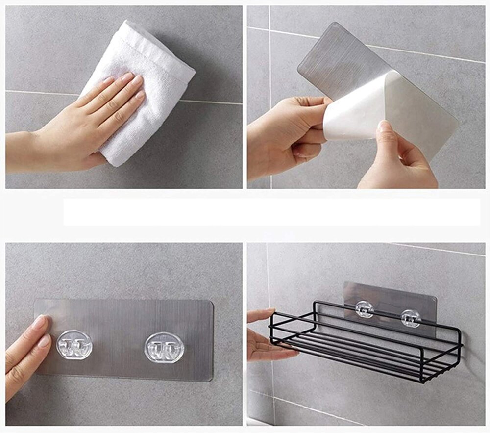 Wall Mounted Metal Bathroom Shelf