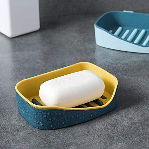 Wall Mounted Plastic Soap Dish - Durable Plastic, Various Sizes, Glossy Finish, Multi-color Options | Rectangular Design For Easy Soap Access