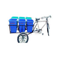 Ms Garbage Cycle Rickshaw - Open Body, 1-seater Manual Drive | Eco-friendly Waste Collection Solution, No Gears, Battery-free Operation