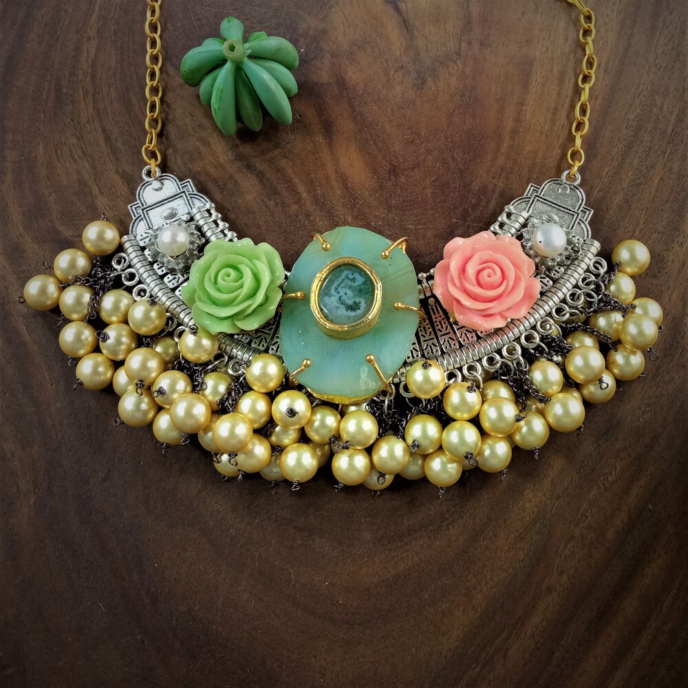 Handmade Beaded Necklaces Set - Color: All Color