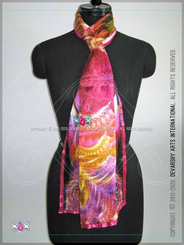 डिजाइनर साटन प्रिंटेड स्टोल्स स्कार्व्स