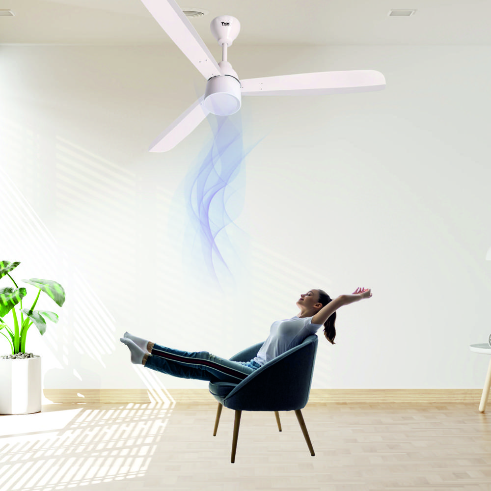 BLDC Fan with LED Aluminum with Remote - 48 INCH - BLDC Ceiling fan - TEJAS/EL/Fan/11