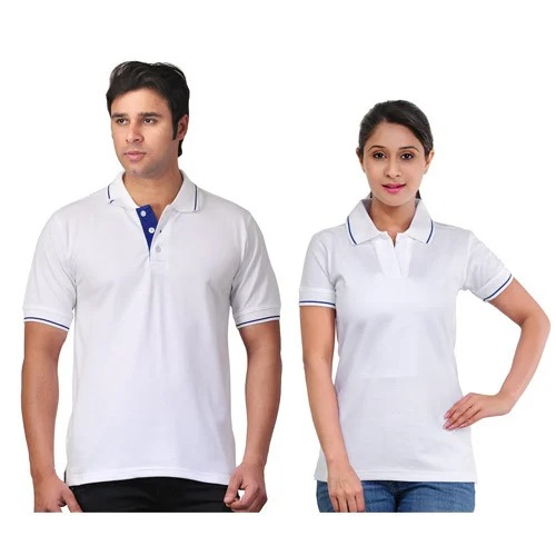 Printed Customized T Shirt Polyester - Color: White