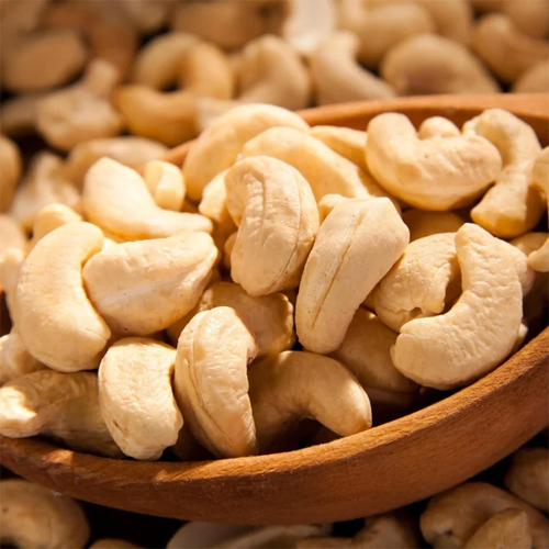 W210 Cashew Nut - Whole Organic Cashews, White Color, Natural Shape, Plain Processing Type, Shelf Life of 3 Months