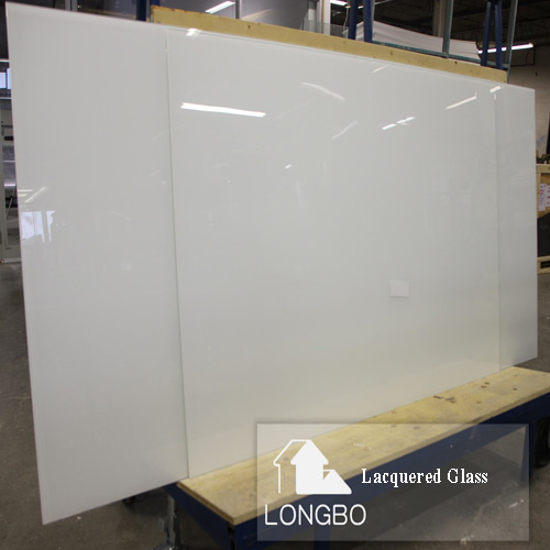 4mm 5mm Extra White Back Painted Lacquered Glass For Kitchen