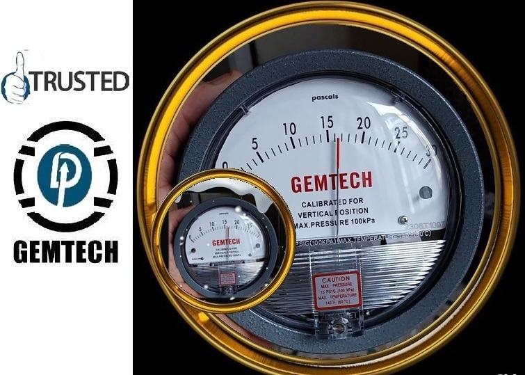Gemtech Differential Pressure Gauges Supplier By Greater Noida(up)