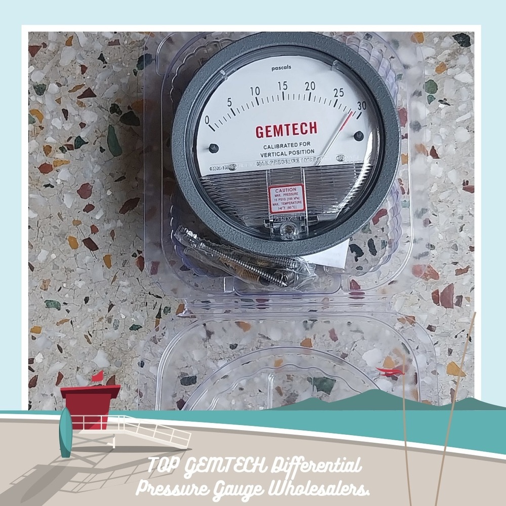 GEMTECH Instruments 2000-60PA Differential Pressure Gage 0-60 Pa