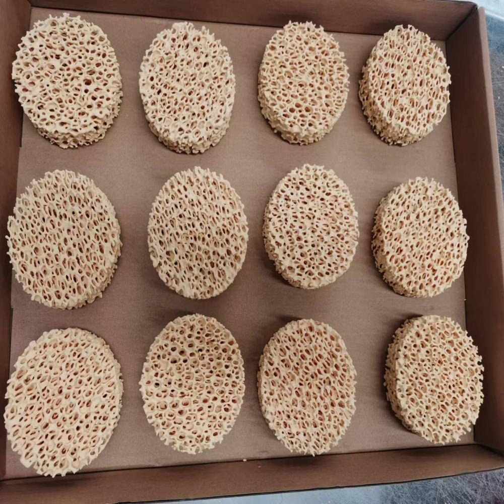 Zirconia Ceramic Foam Filter For Steel Casting - Color: Yellow