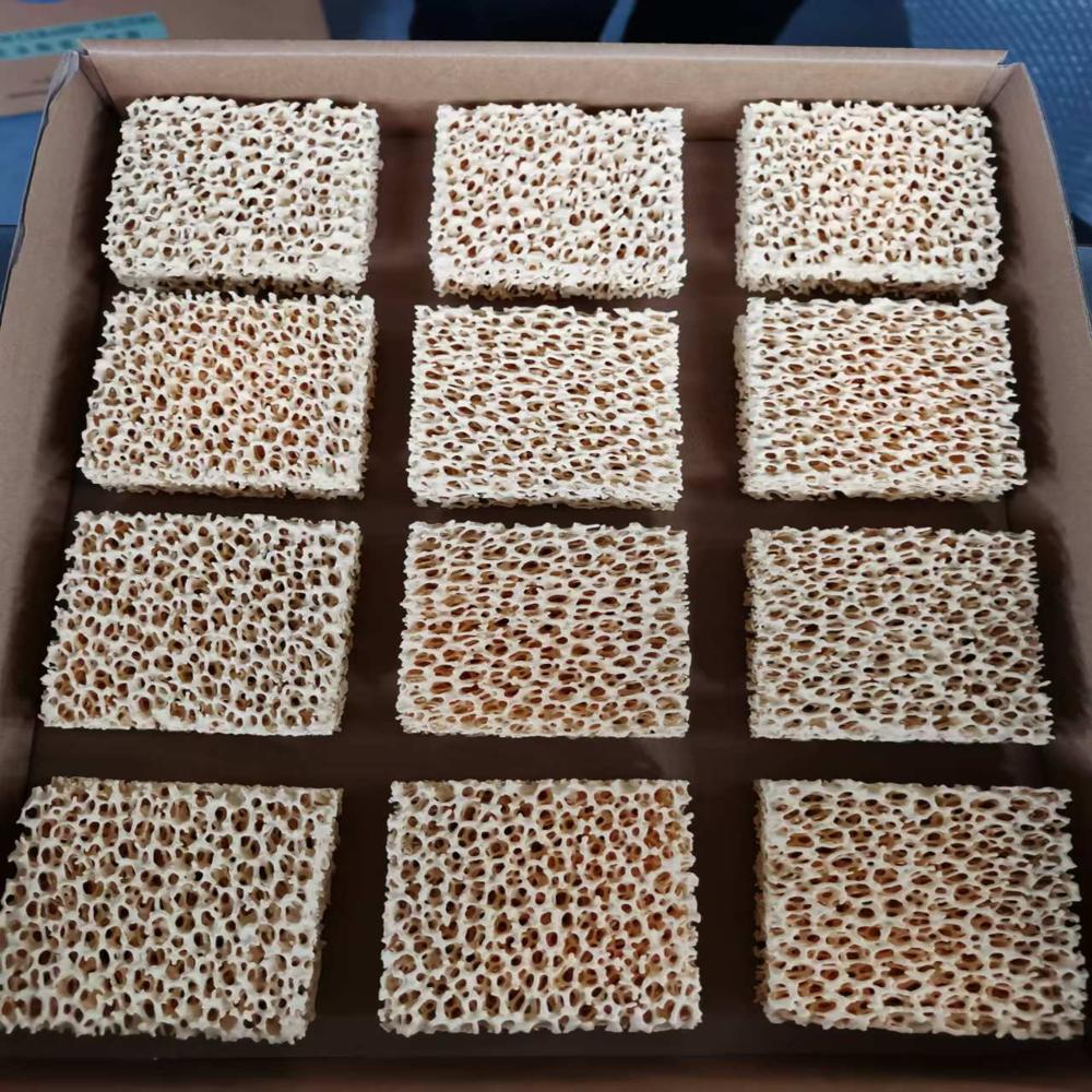 Zirconia Ceramic Foam Filter For Steel Casting - Color: Yellow