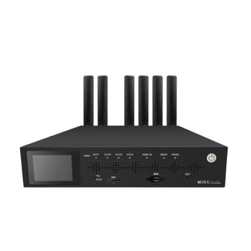 Mine Media A318H 4Ch 5G Bonding Video Decoder - Dimension (L*W*H): 165 X 103 X 40 Millimeter (Mm)