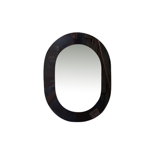 Wooden Frame Mirror - Color: Black