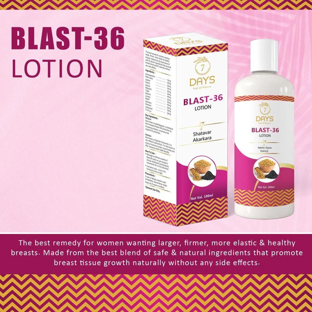 7 Days Blast 36 Lotion (100ml) | Bossom Inrease oil