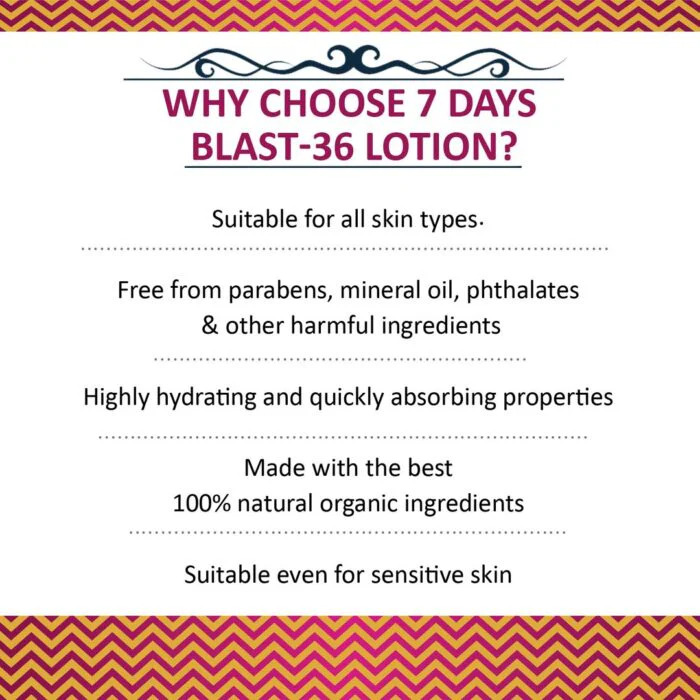 7 Days Blast 36 Lotion (100ml) | Bossom Inrease oil