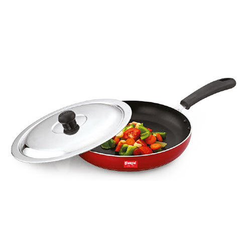 Ss 210 Fry Pan With Lid - Material: Metal