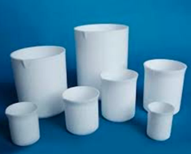 Tef-lon Or Ptfe Beaker - Color: White