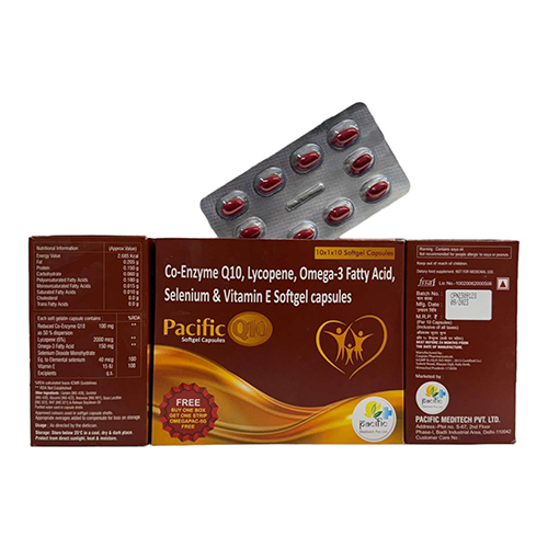 Co-Enzyme Q10, Lycopene And Vitamin E Softgel Capsules - Drug Type: General Medicines