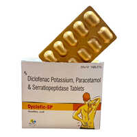 Diclofenac Potassium Paracetamol And Serratiopeptidase Tablets
