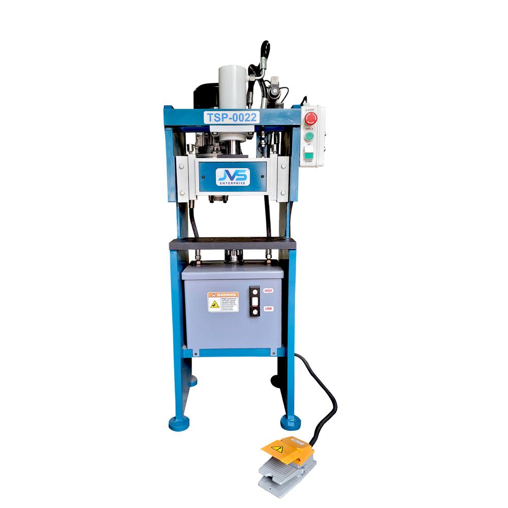 Aluminium Punching Machine - Mild Steel, 170 Kg, Blue, 440v, Hydraulic Processing, 5 Ton Capacity | Automatic Operation, 1-year Warranty, Dual Die Functionality