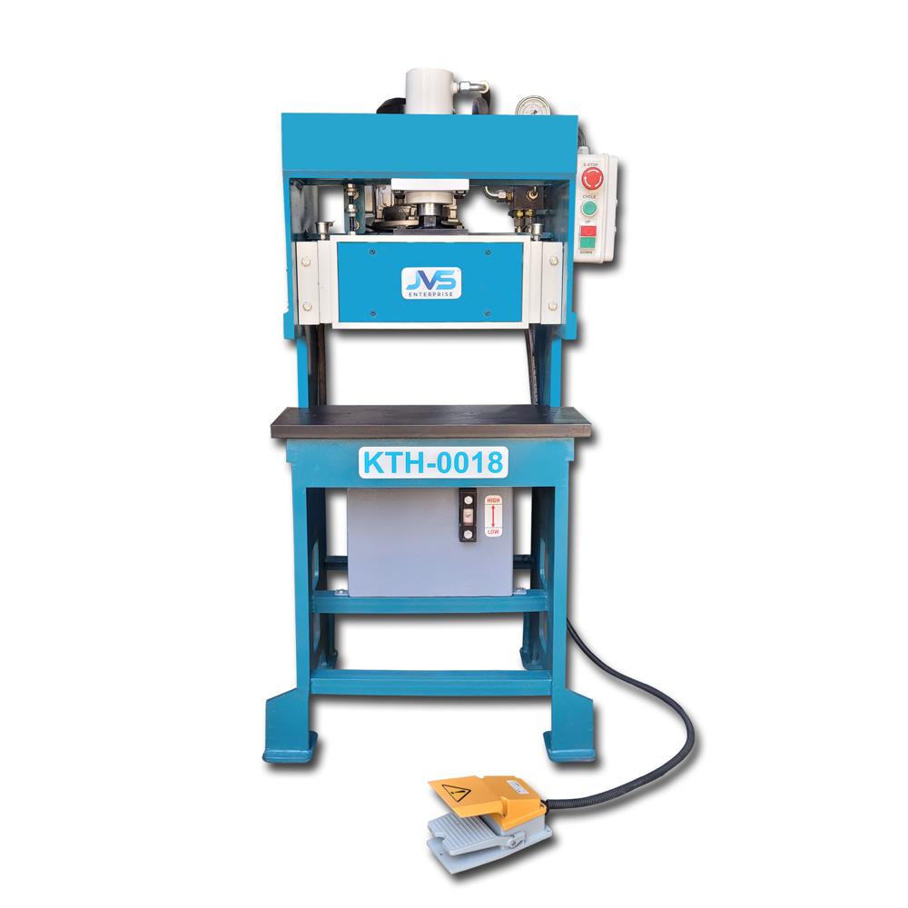 Aluminium Profile Punching Machine - Mild Steel, 5 Ton Capacity, Blue Color, Hydraulic Processing, Automatic Grade, 220 Kg Weight, 230 Volt | 1 Year Warranty, Compatible With Domal & Mini Domal Sections