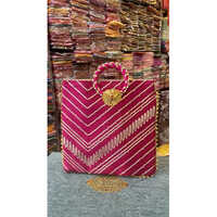 Chunri Print Patola Potli Bag - Color: Multi Color