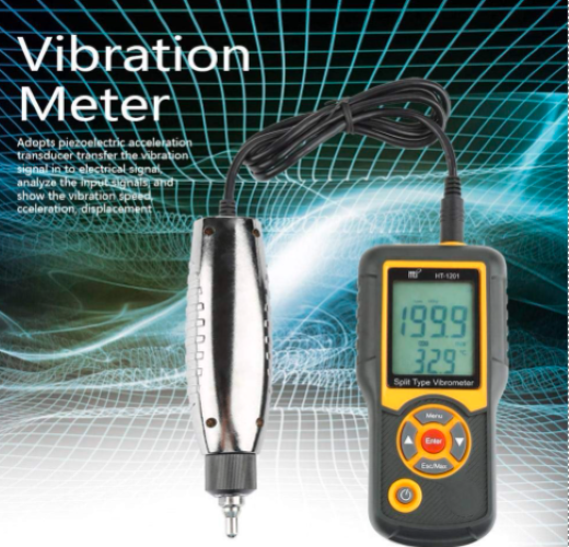 Digital Vibration Meter - Color: Black And Yellow