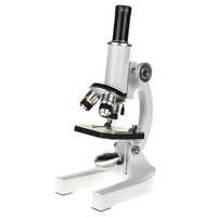 Student Compound Microscope - Color: White & Black