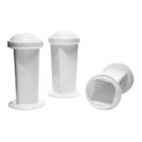 Plastic Coplin Jar - Color: White